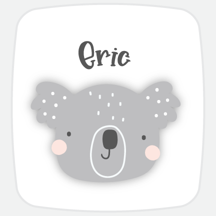Cute Animal Custom Name Stickers-personalized labels-Paper Cute Ink