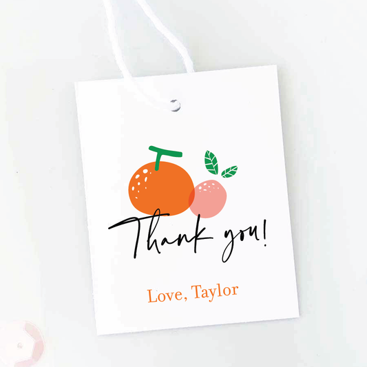 A Little Cutie Baby Shower Favor Tags