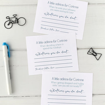 Advice Cards for Bride