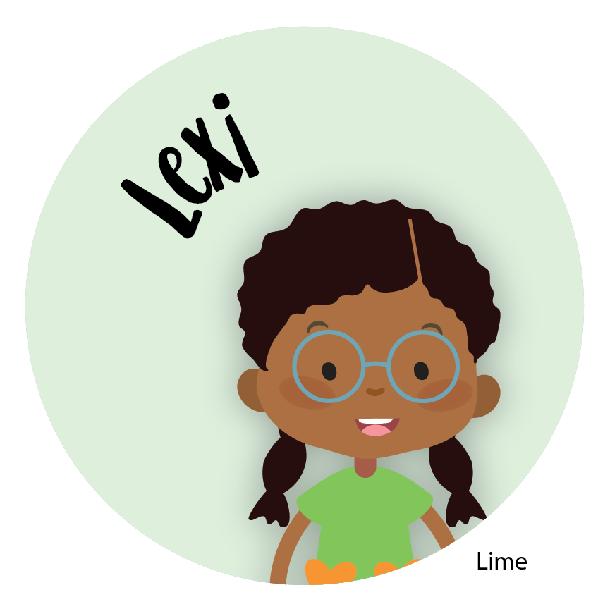 Personalized Childrens Stickers African American-kids stickers-Paper Cute Ink