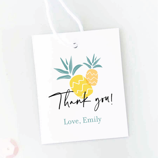 Aloha Baby Pineapple Baby Shower Favor Tags