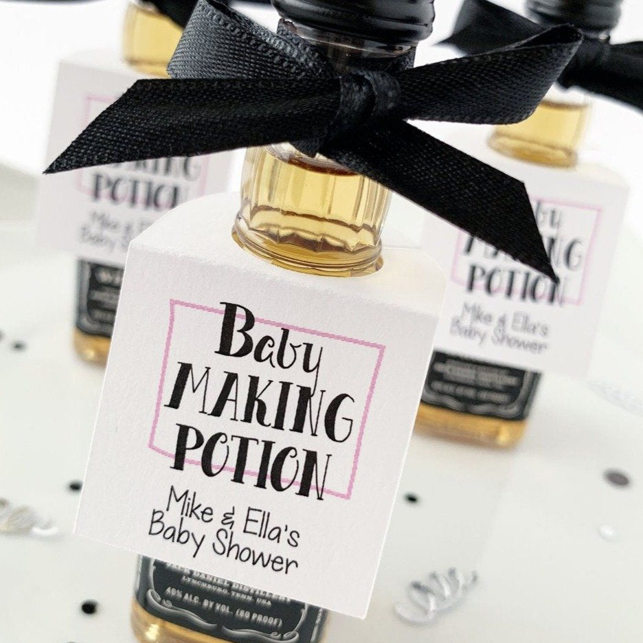 Baby Making Potion Tags-mini bottle tags-Paper Cute Ink