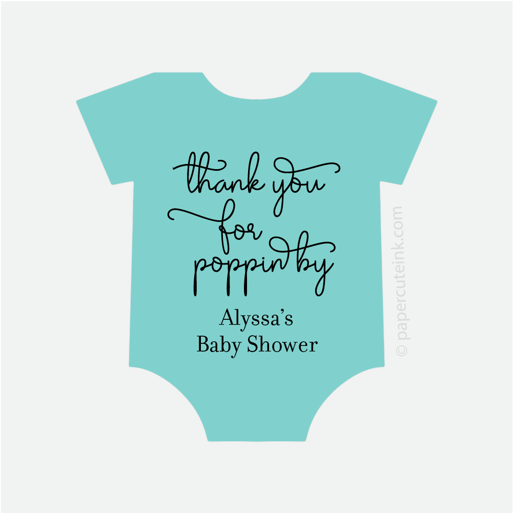 baby shower thank you for popping by baby shower stickers for popcorn favors in roobin