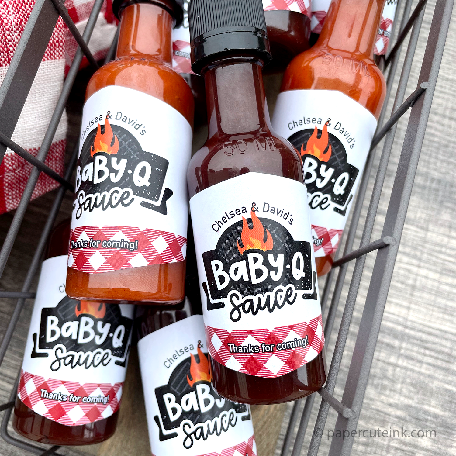 Baby Shower Favors, BabyQ Party Theme, Backyard Barbecue Shower
