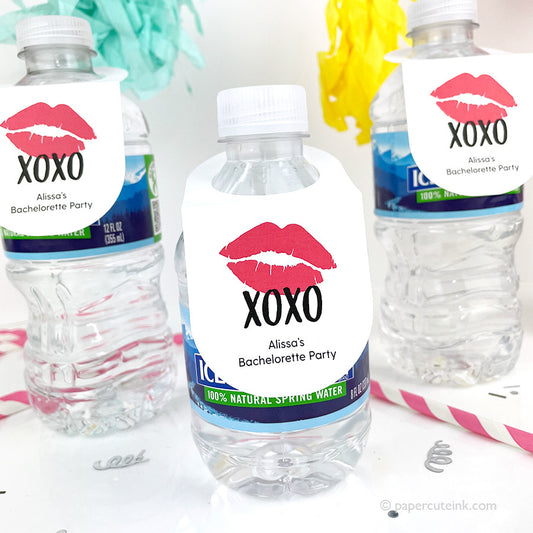 Bachelorette Party Favor water bottle tags