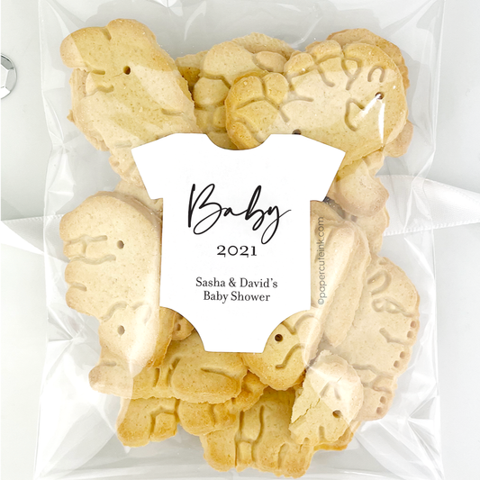 Custom baby shower favor labels stickers