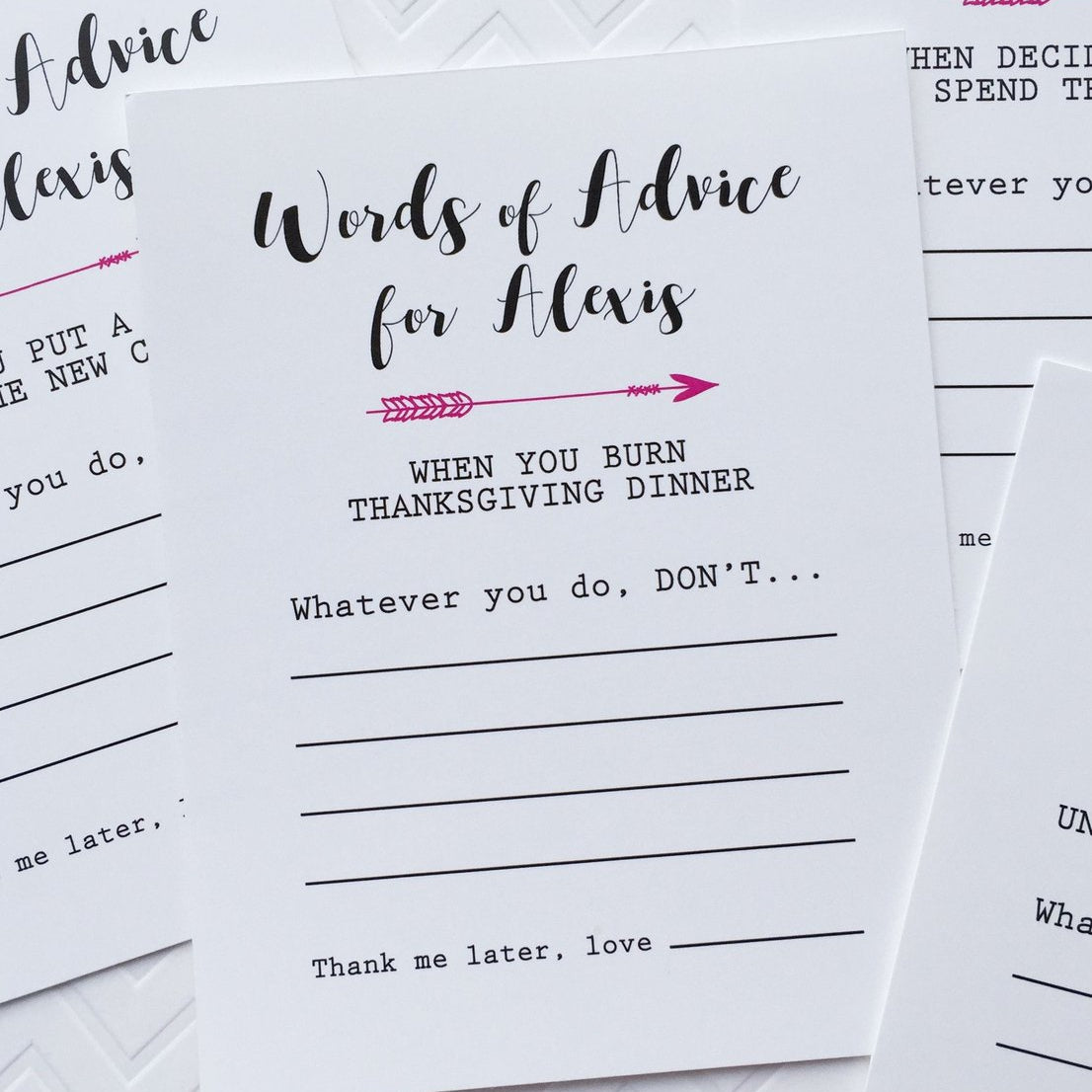 Advice Cards for Bride to Be-advice cards-Paper Cute Ink