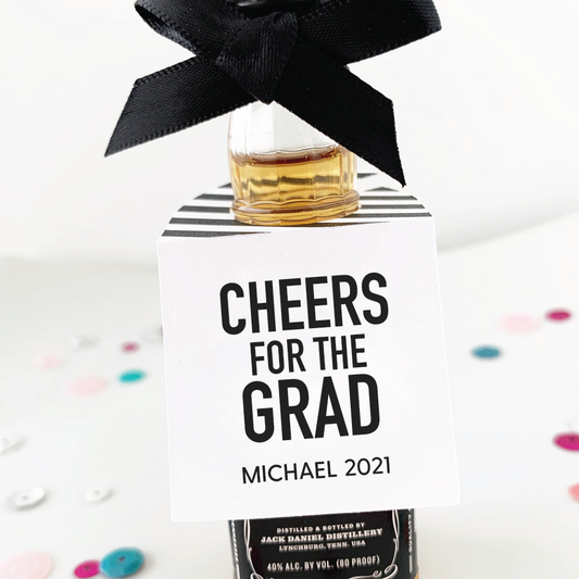 Cheers for the Grad Graduation Party Favor Tags