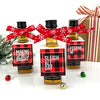 Buffalo Plaid Holiday Mini Bottle Tags Red Plaid