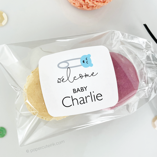 Welcome Baby Shower Stickers-labels-Paper Cute Ink