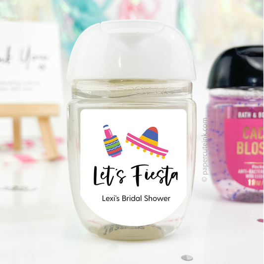 lets fiesta hand sanitizer labels