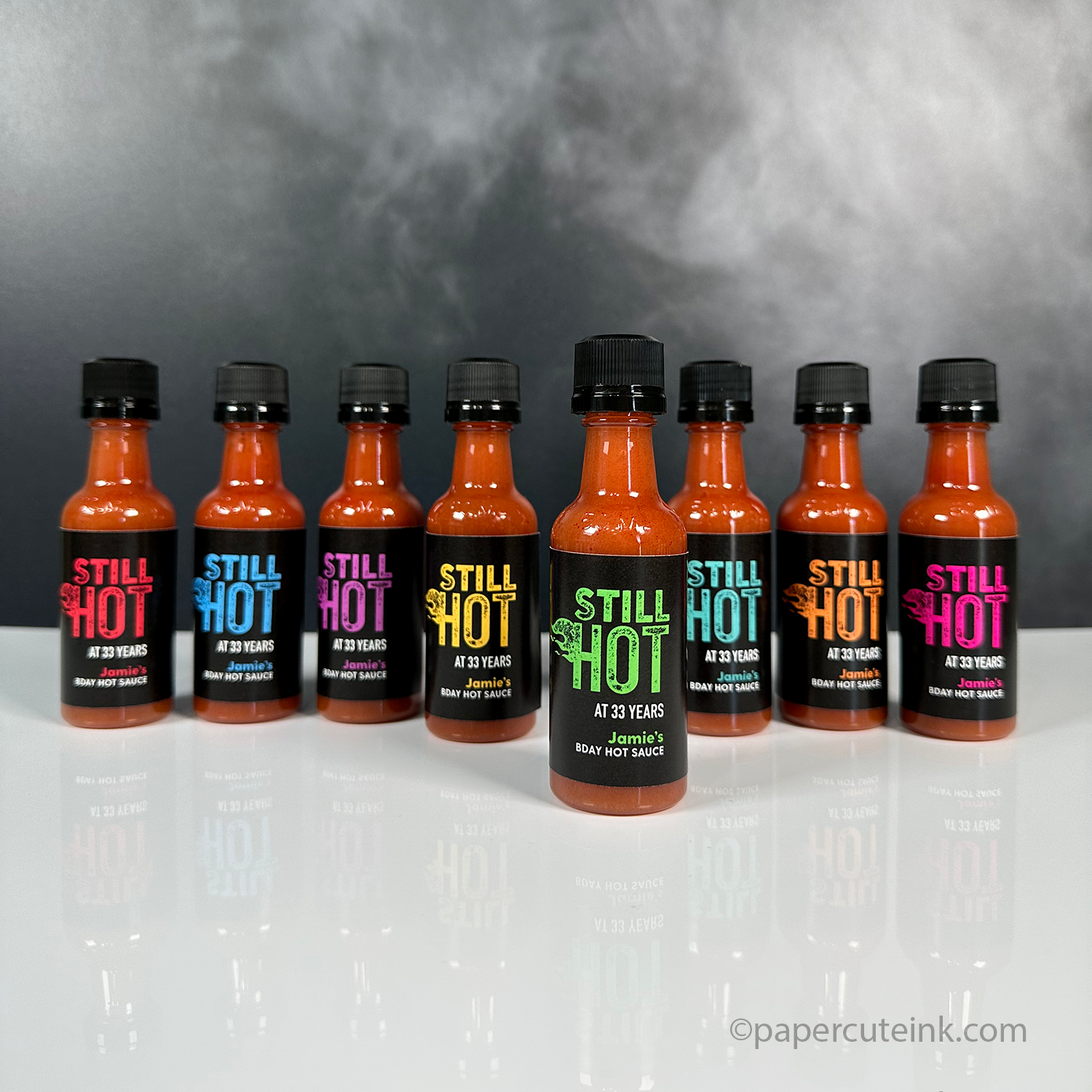 black hot sauce bottle labels mini hot sauce party favors