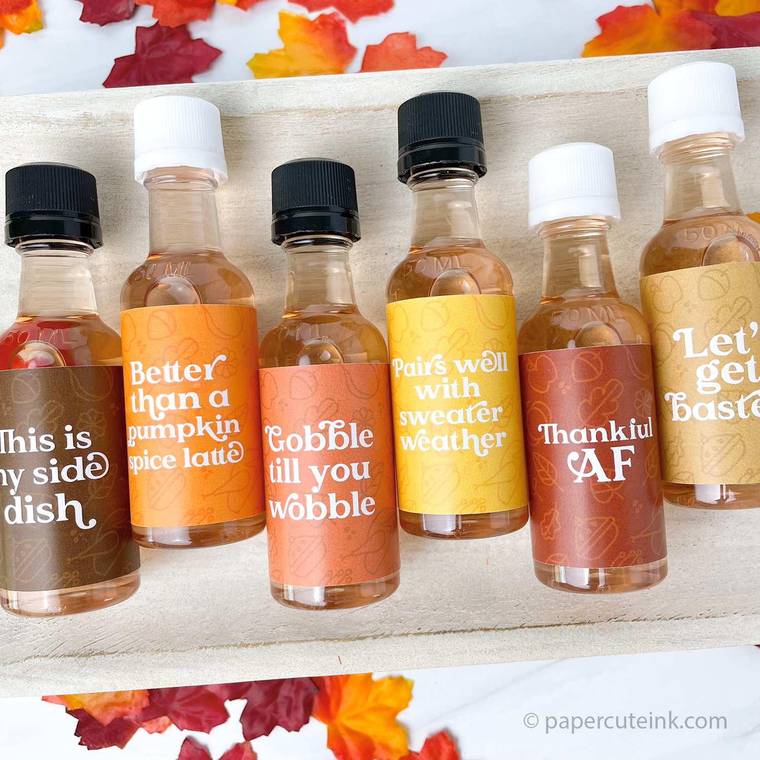 gobble till you wobble thanksgiving party favors