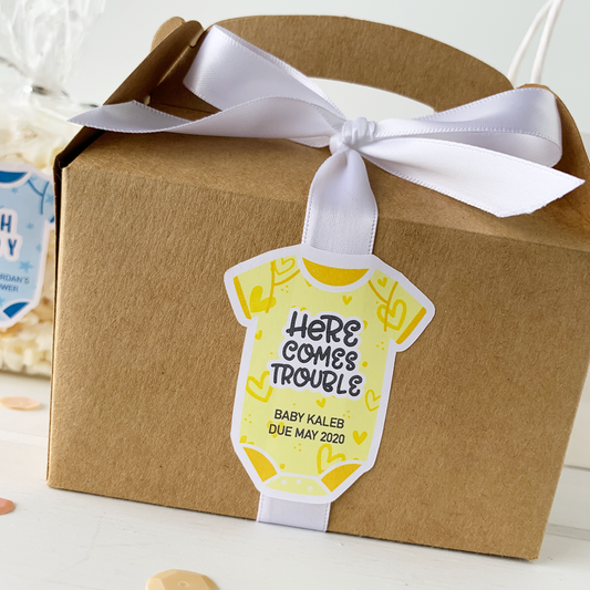 Funny Baby Shower Favor Stickers Envelope Seals-Onesie Stickers-Paper Cute Ink