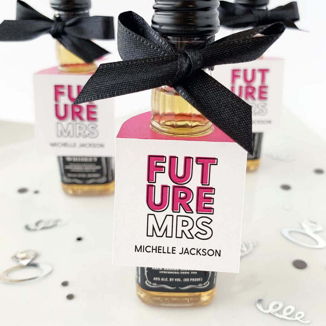 Future Mrs Mini Bottle Tags-mini bottle tags-Paper Cute Ink