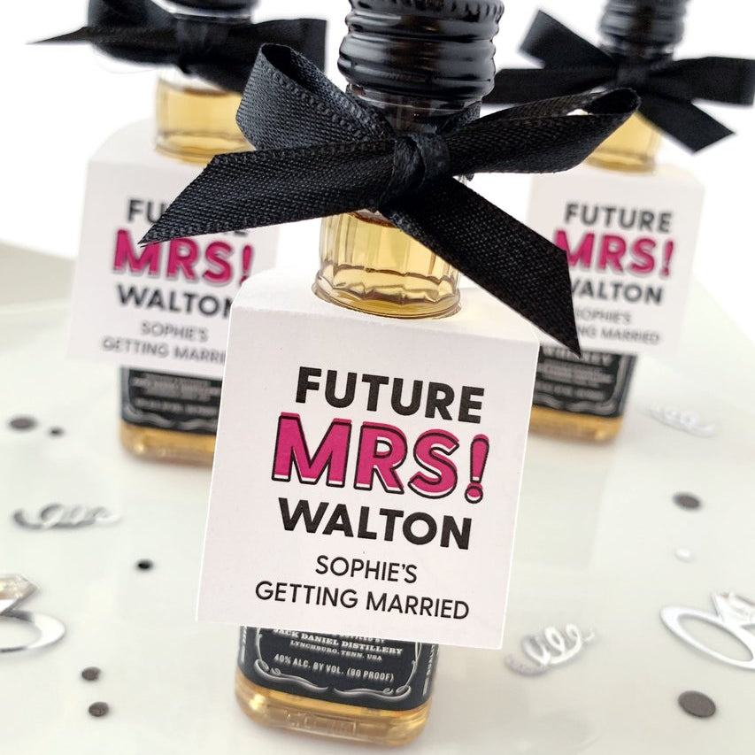 Future Mrs Bridal Shower Bottle Tags