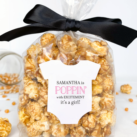 Baby Shower Popcorn Favor Labels