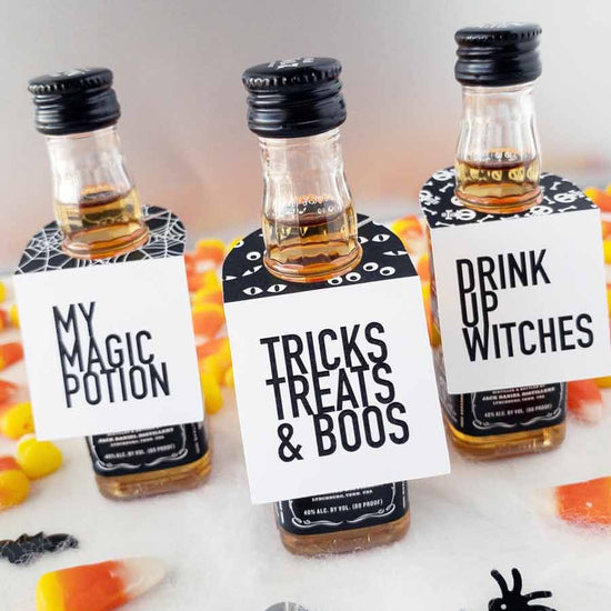 Halloween Mini Bottle Tags Instant Download-instant download-Paper Cute Ink