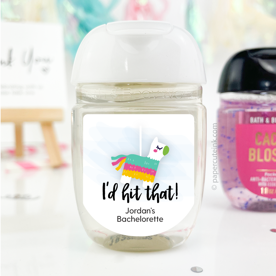 bachelorette party favor labels for hand sanitizer labels favors