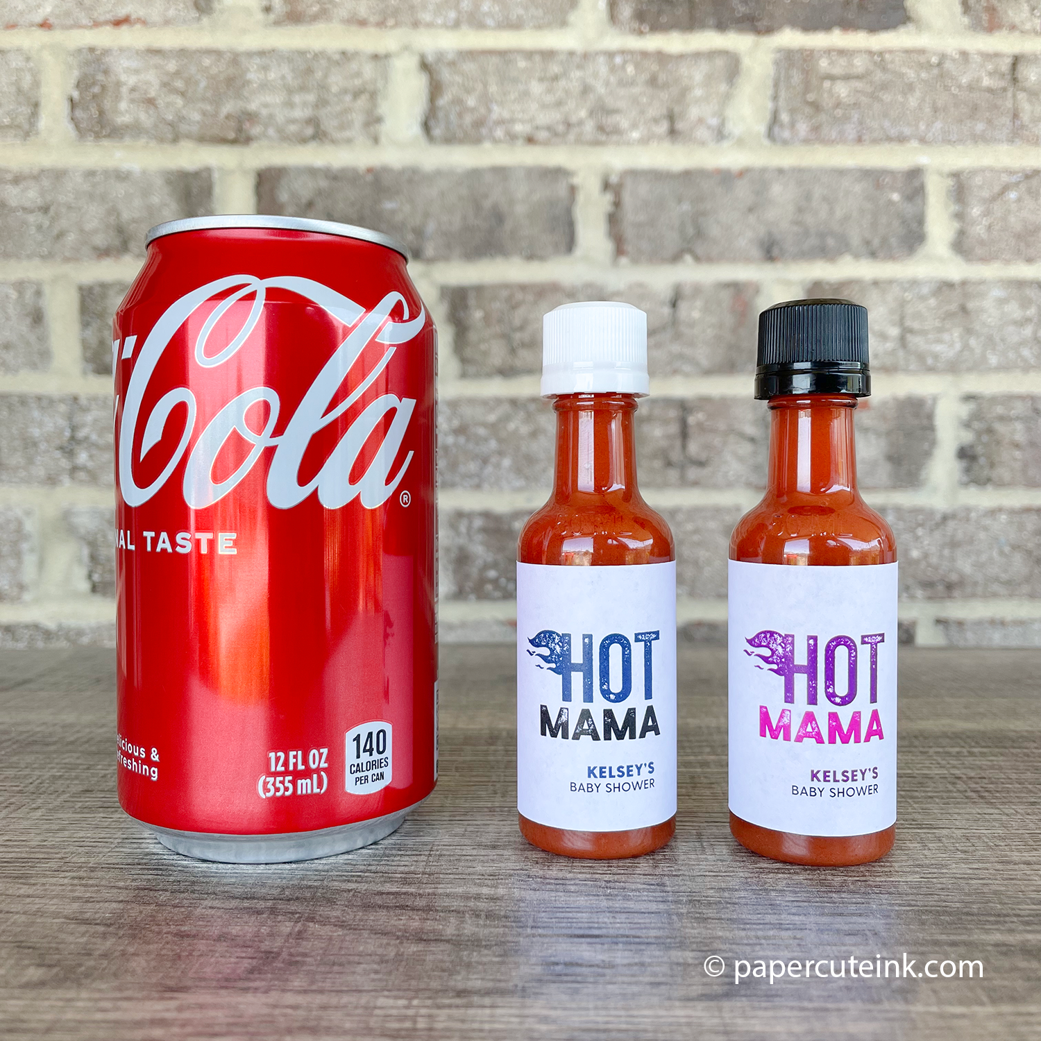 hot mama mini hot sauce favors for baby shower