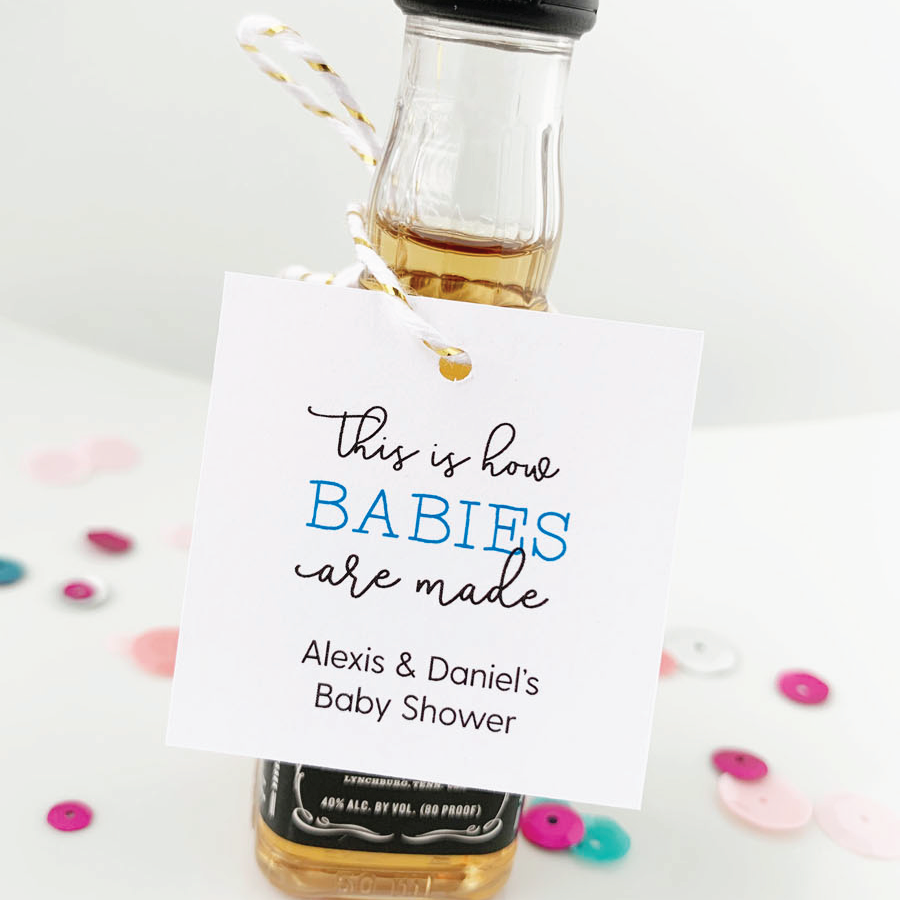This is How Babies are Made Mini Bottle Tags
