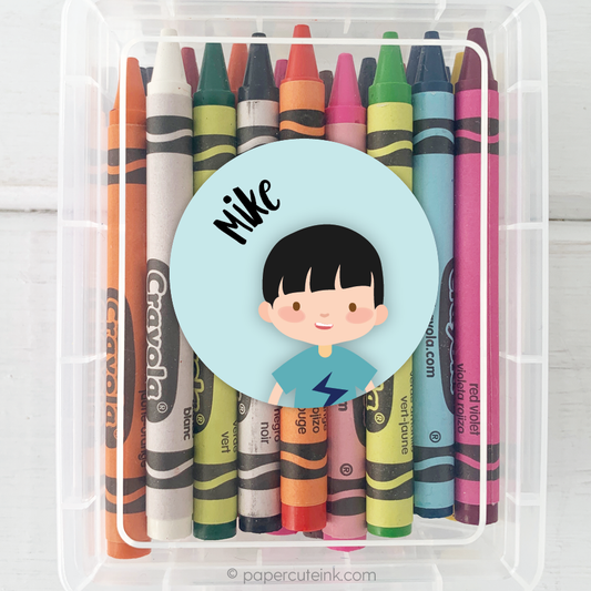 Personalized Childrens Stickers-kids stickers-Paper Cute Ink