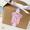 Hey Girl Personalized Baby Shower Labels-Onesie Stickers-Paper Cute Ink
