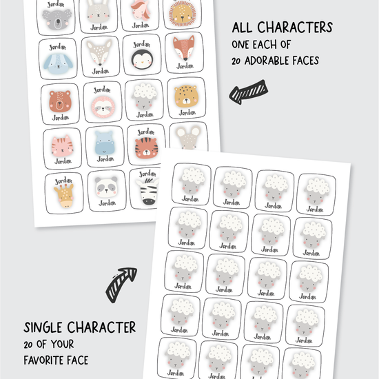 personalized name stickers