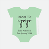 baby shower ready to pop baby shower stickers for popcorn favors in pastel green