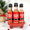 holiday party stocking suffers mini liquor bottles