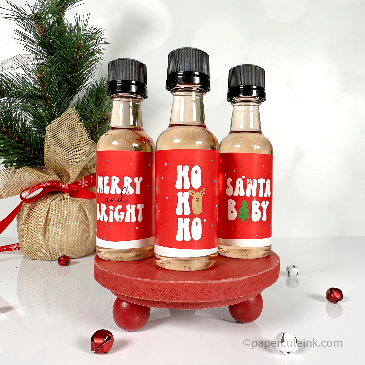 miniature liquor bottles for holiday gift exchange