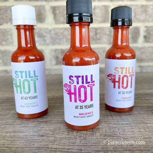 mini hot sauce bottles party favors still hot at 30 years