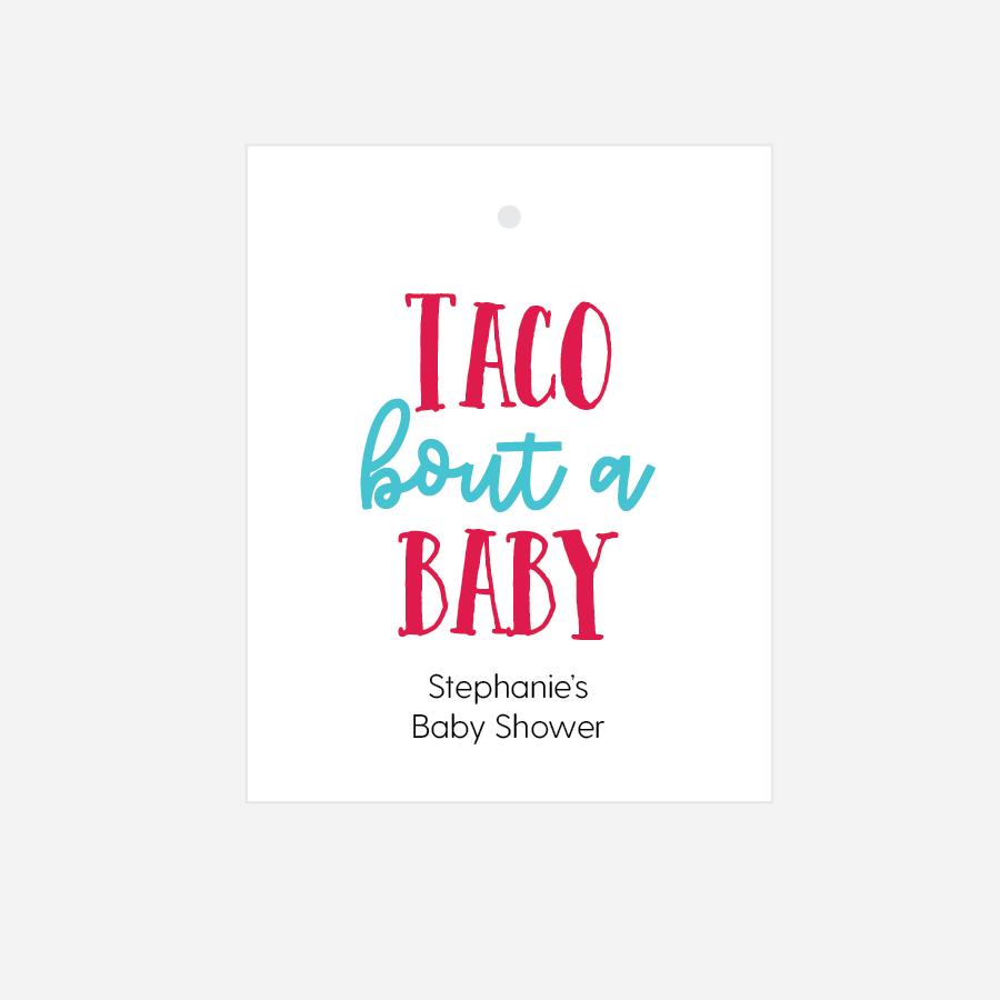 Taco Bout A Baby Baby Shower Tags