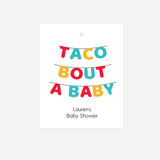 Taco Bout A Baby Baby Shower Favor Tags