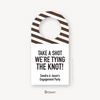 Take a Shot We're Tying the Knot Engagement Party Favor Tags