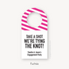 Take a Shot We're Tying the Knot Engagement Party Favor Tags