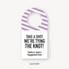 Take a Shot We're Tying the Knot Engagement Party Favor Tags