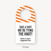 Take a Shot We're Tying the Knot Engagement Party Favor Tags