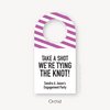 Take a Shot We're Tying the Knot Engagement Party Favor Tags