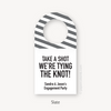 Take a Shot We're Tying the Knot Engagement Party Favor Tags