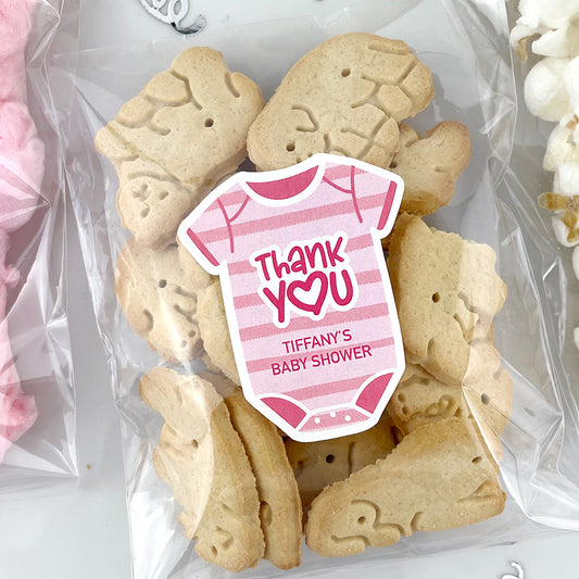 baby shower thank you stickers labels for favors