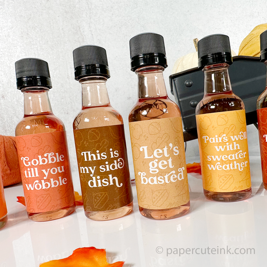 friendsgiving gift ideas mini wine bottles