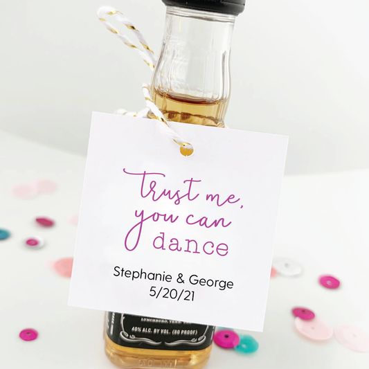 Trust Me You Can Dance Wedding Guest Favor Tags