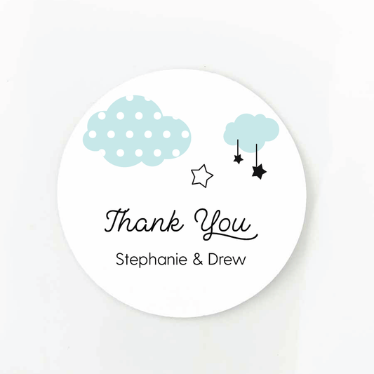 Twinkle Twinkle Little Star Baby Shower Favor Labels