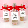 adult valentines day party favor tags for mini liquor bottles