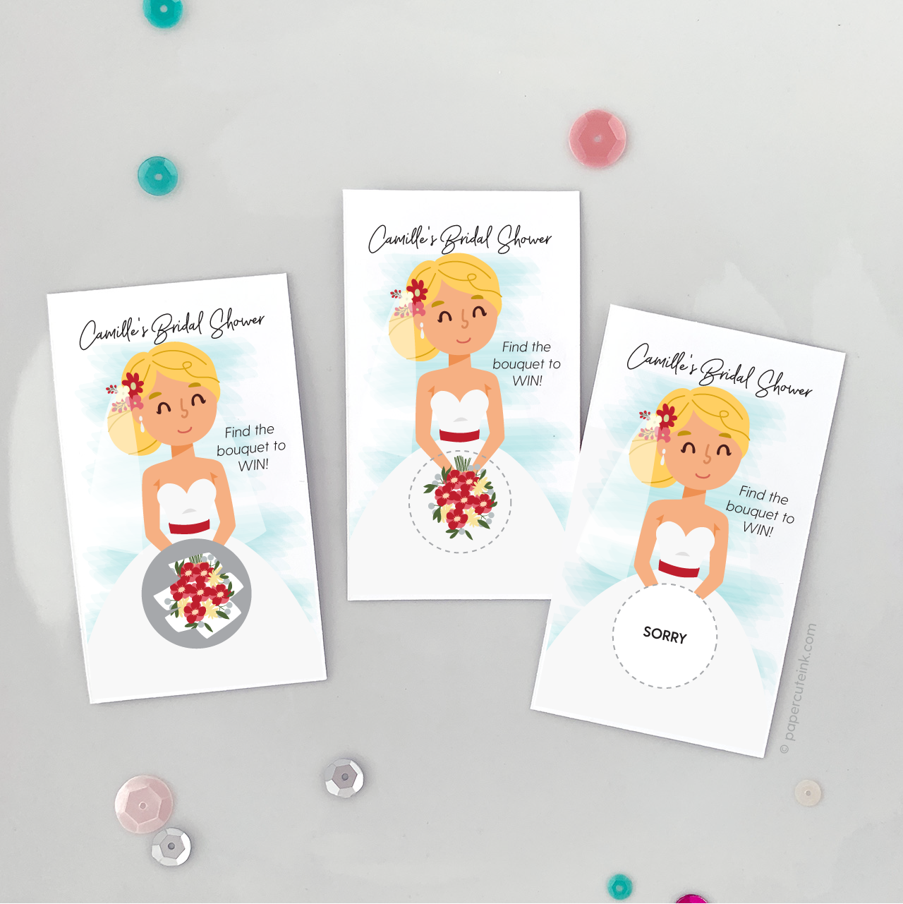personalized bridal shower activity