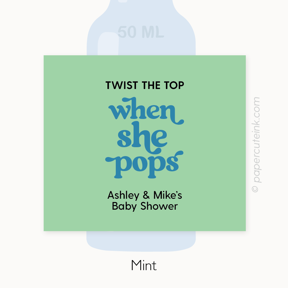 baby shower favors mini wine bottle labels