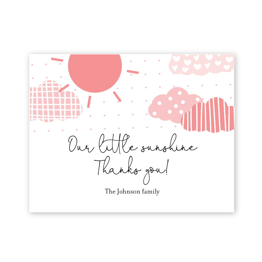 Baby shower 2024 thank you notes