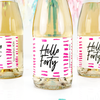 40th birthday mini wine and champagne bottle labels