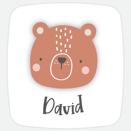 Cute Animal Custom Name Stickers-personalized labels-Paper Cute Ink